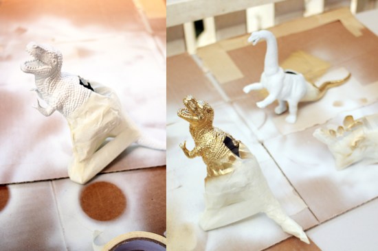 DIY: Dinosaur Planters by www.highwallsblog.com